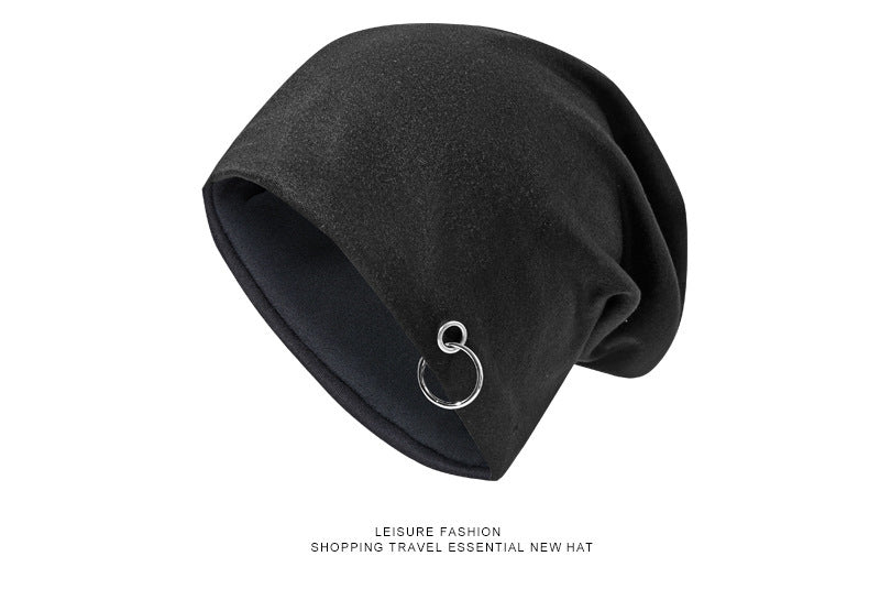 Autumn Men's And Women's High Elasticity Iron Hoop Tam-o'-shanter Closed Toe Cover Women's Korean Style Pile Style Hat For Pregnant Women