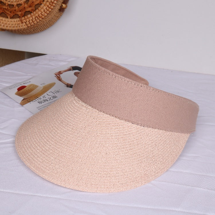 Beach hat straw hat sunscreen sun hat cool hat