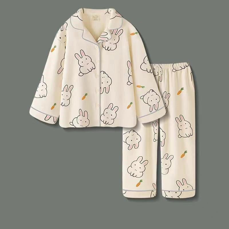 Couple Pajamas Autumn And Winter Men's And Women's Homewear Suit Suitable For Daily Wear