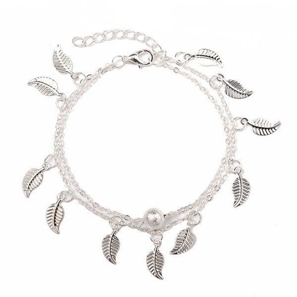 About Double Fringed Ethnic Style Anklet