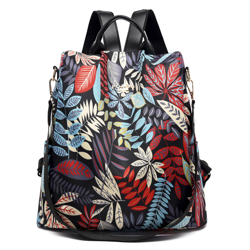 Oxford Cloth Backpack Nylon Cloth Waterproof Leisure Backpack Student School Bag