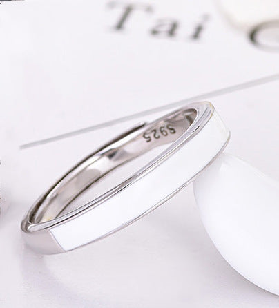 Men And Women Pair Ring Black And White Ring
