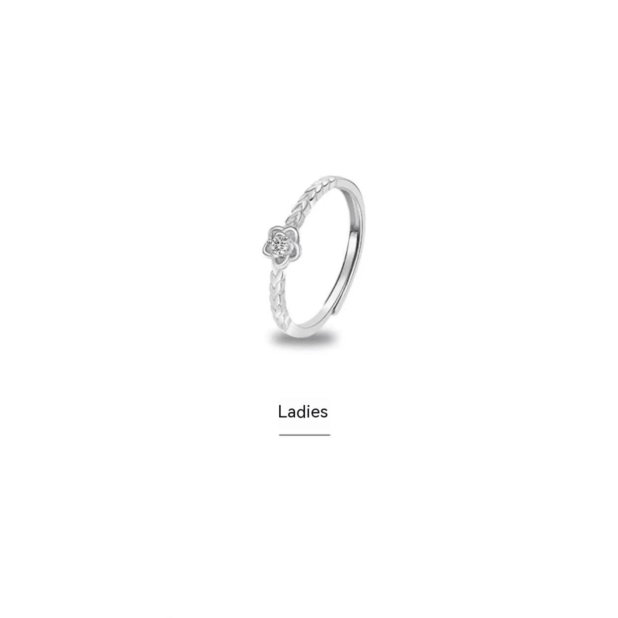 Little Prince And Rose Couple Ring Men And Women Inn Special-interest Design Fashion Couple Rings