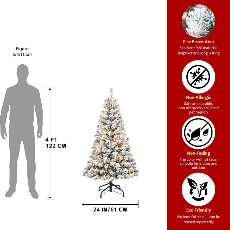 PVC, Christmas Tree, Christmas Decorations, With Lights