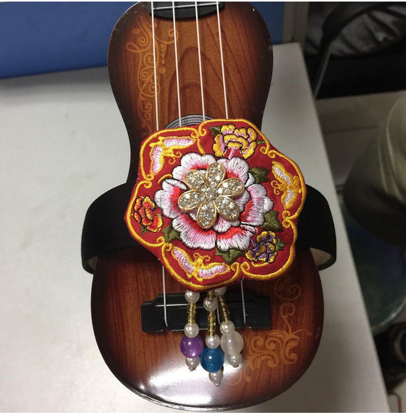 Hair Accessories Hanbok Embroidery Flower Headband