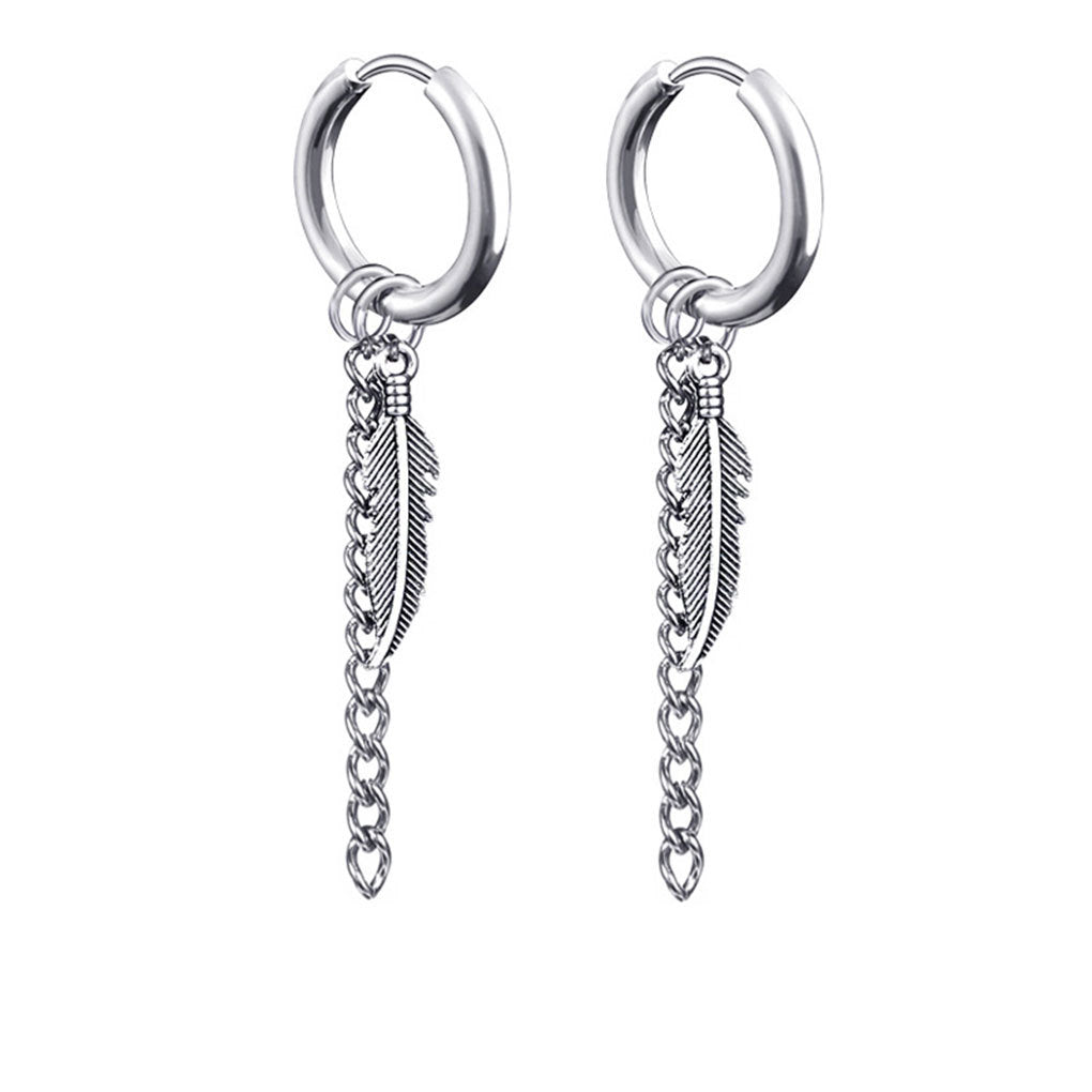 Leaf Tassel Earrings