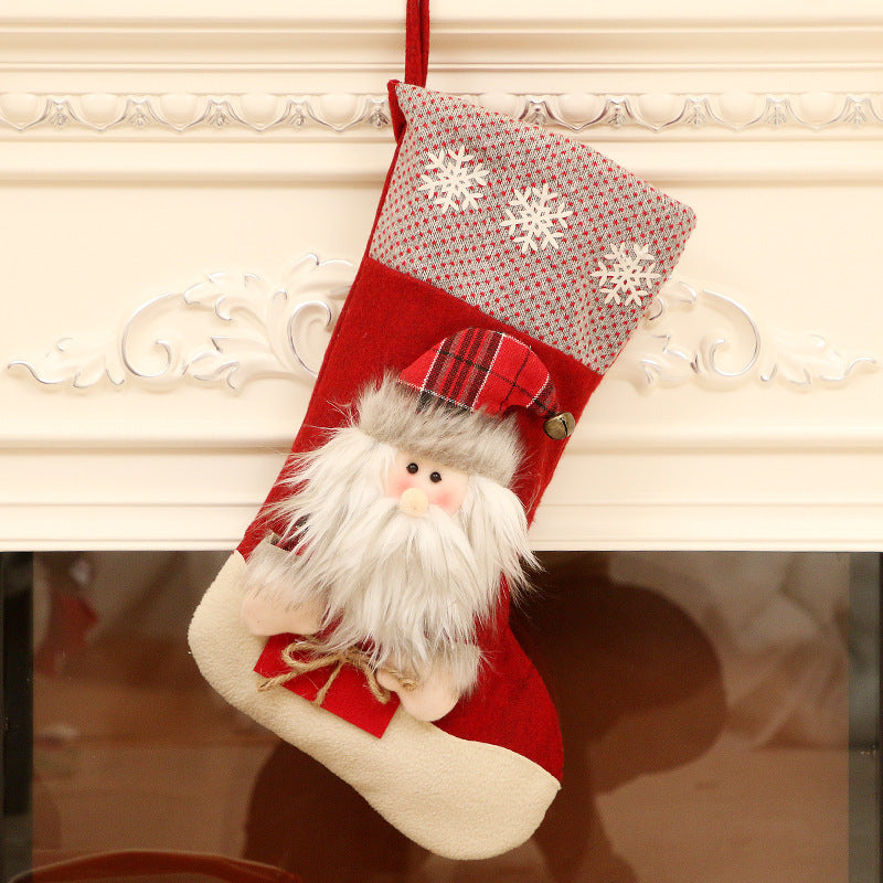 Christmas socks gift bag