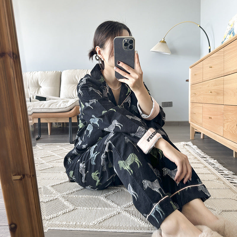 Women's Chic Cotton Brushed Pajamas Homewear