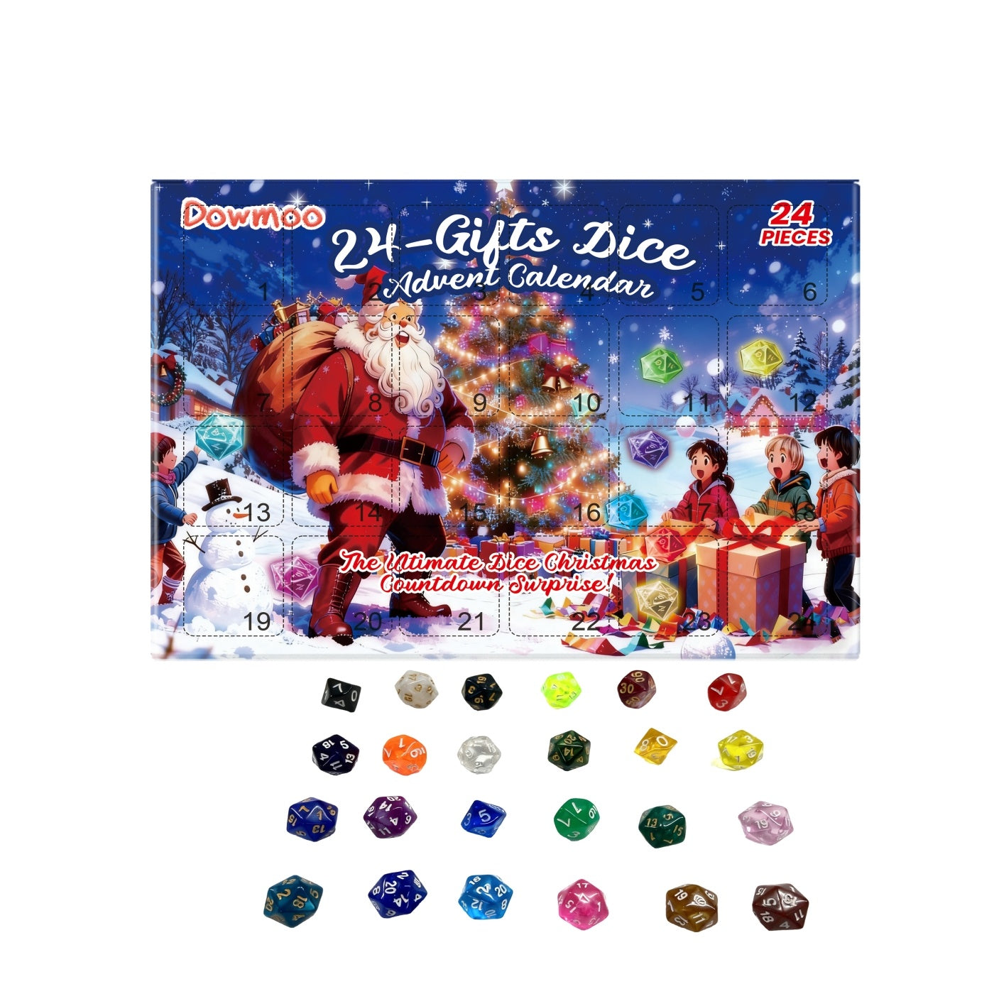 Christmas Arrival Calendar Dice Blind Box