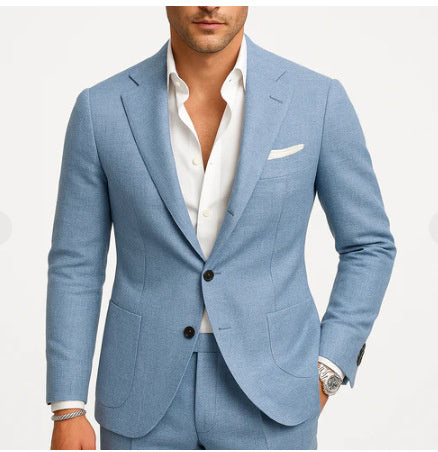 Two-piece Digital Printing Suit With Two Buttons Suit