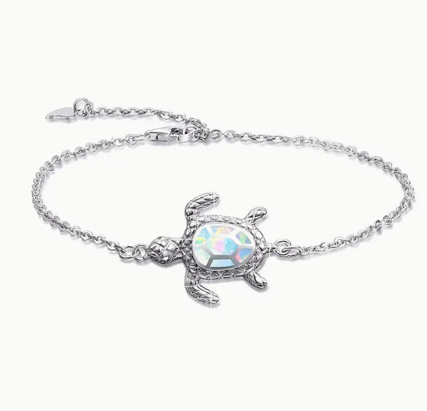 Hawaii Ocean Turtle Anklet Opal Anklet