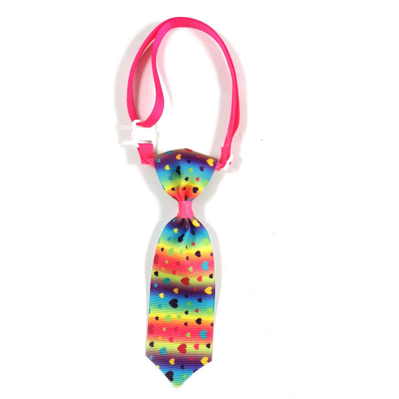 Cat And Dog Love Adjustable Collar Decorative Tie