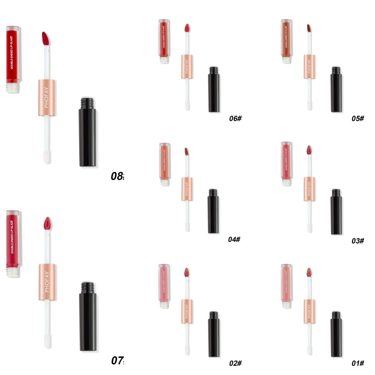 CL021 Double Head Non-stick Cup Lip Gloss