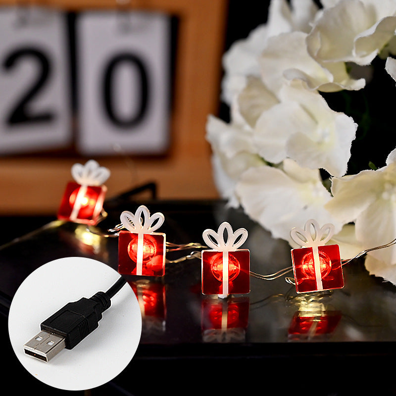 Christmas Decoration Gift Box Shape String