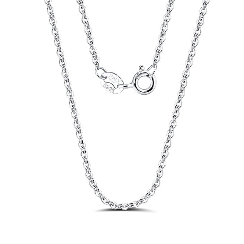 Sterling Silver Necklace Calendering Chain Clavicle Bare Necklace