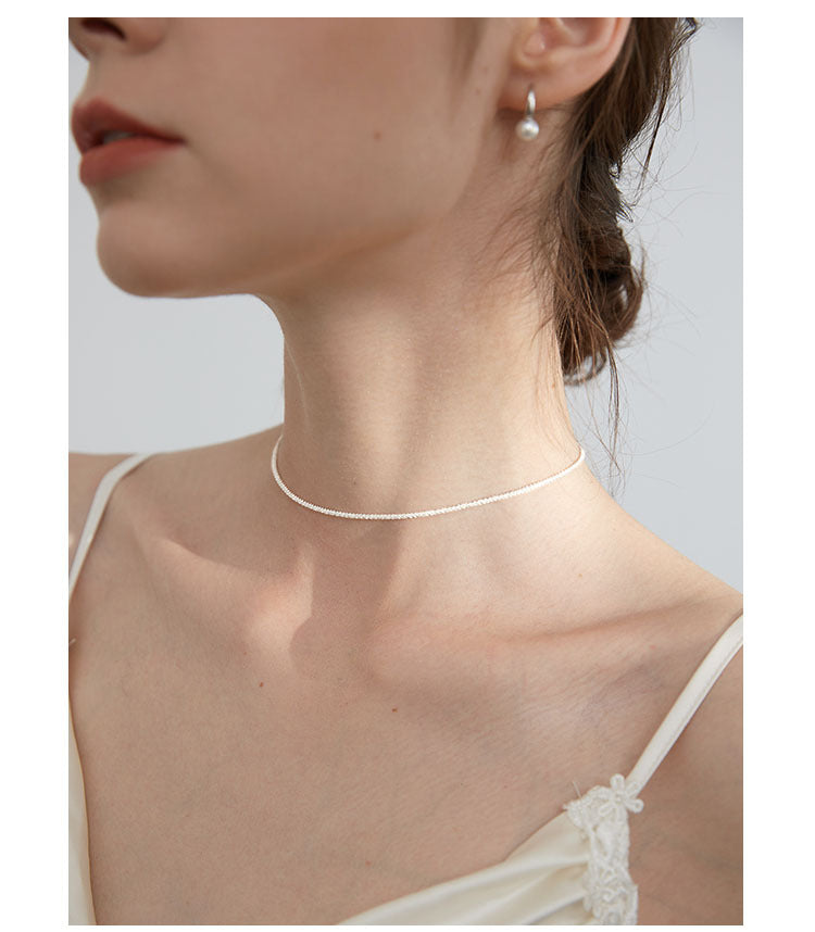 Necklace Female Clavicle Chain Starry Sterling Silver Necklace