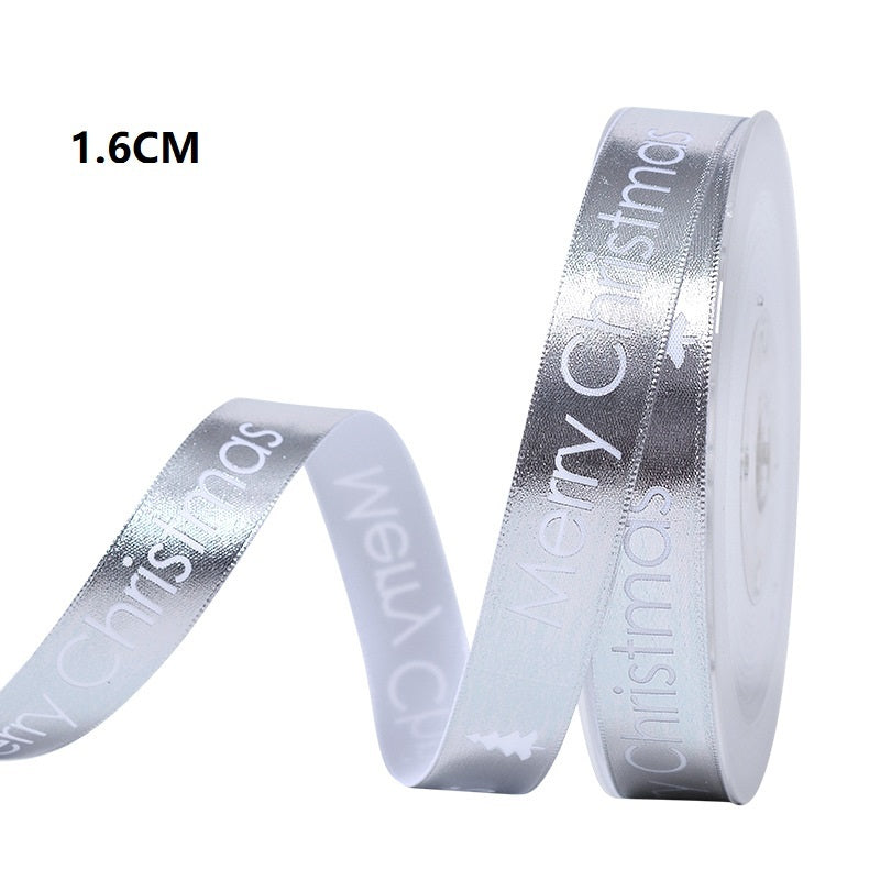 Polyester Christmas Scene Decoration Ribbon