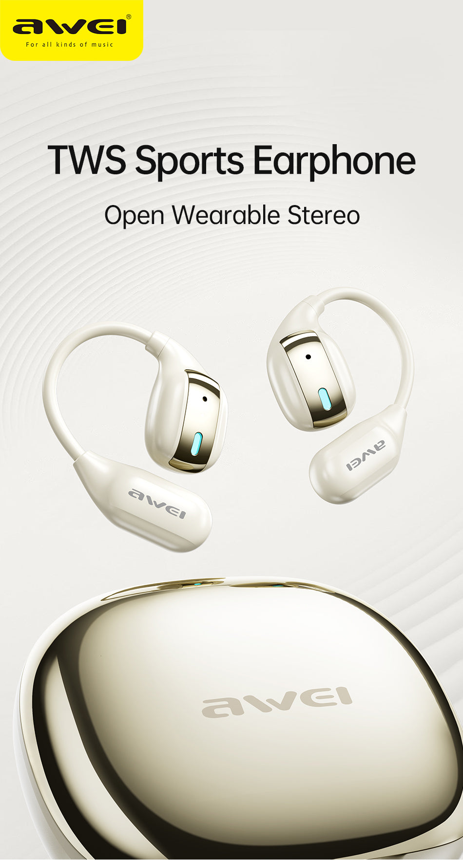 AWEI Open Motion Bluetooth Headphones