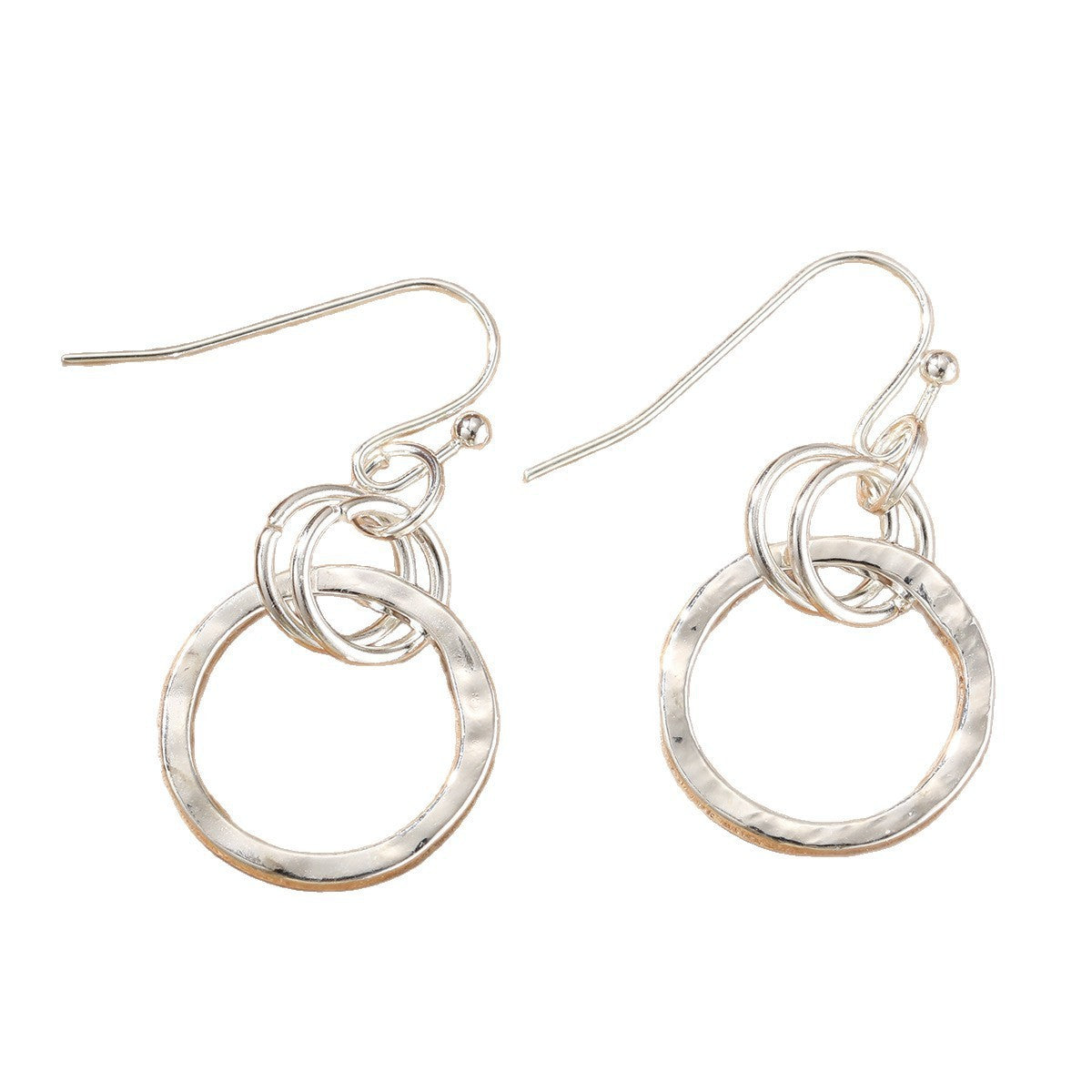Retro Personality And Minimalism Round Ring Earrings