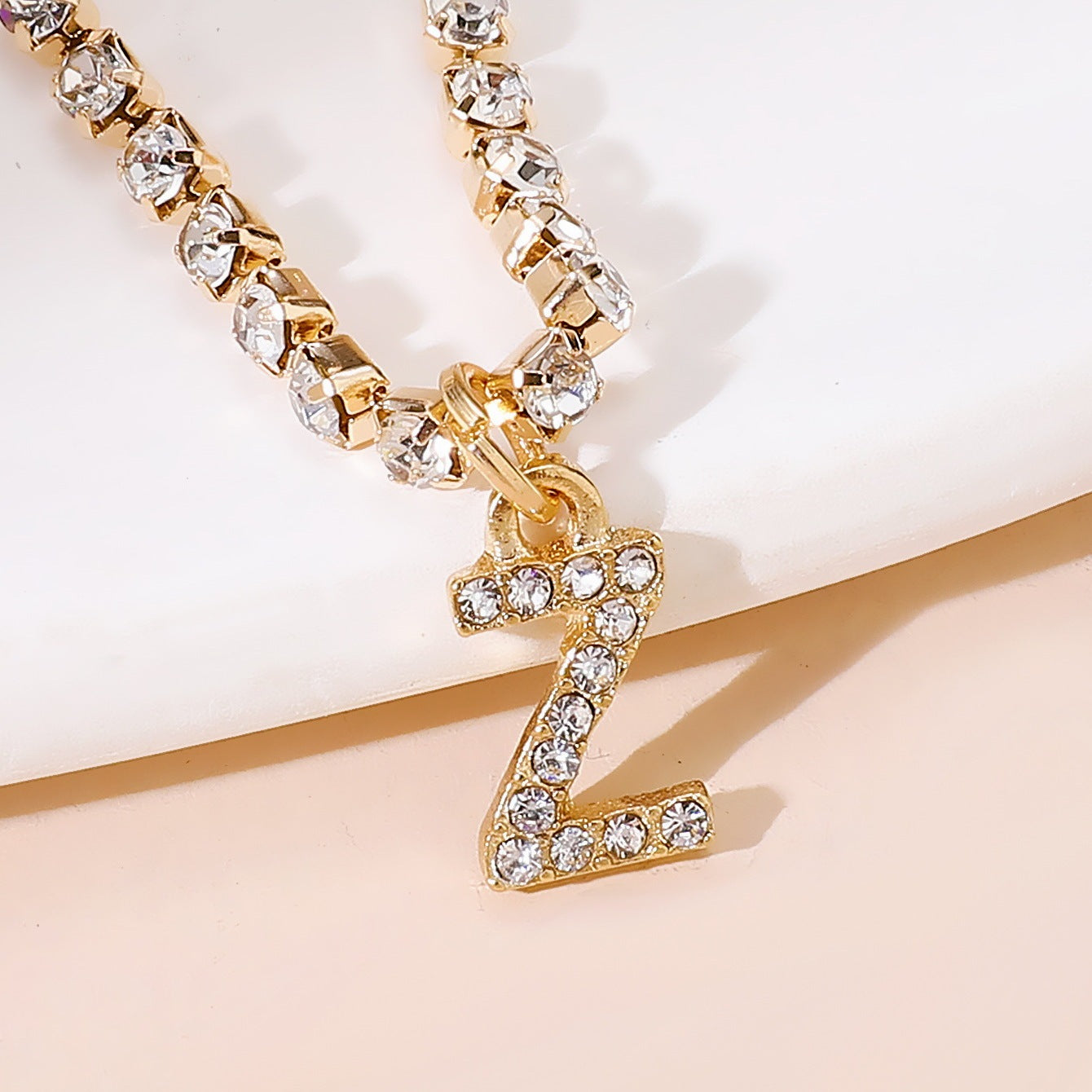 Diamond Tennis Letter Bracelet I Hip Hop Creative Beach Footwear