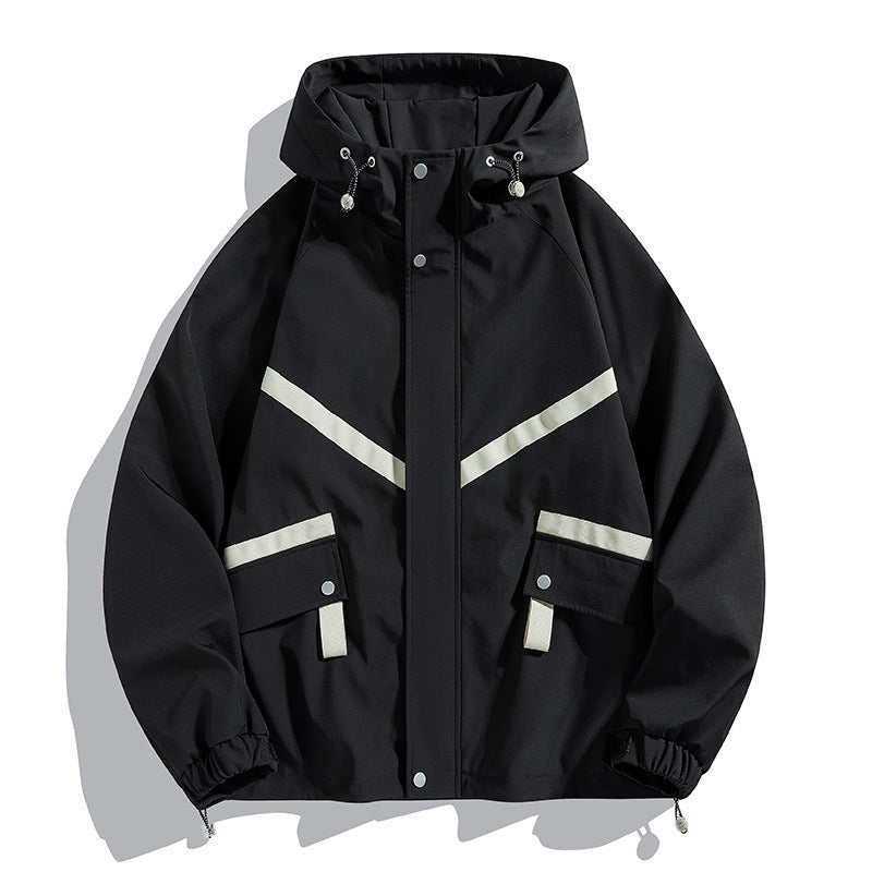 Hooded Jacket Waterproof Fashionable Jacket Outdoor Leisure Couple's Tops