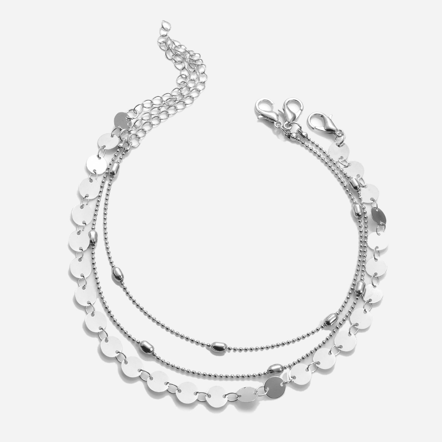Fashion Popular Set Multi-layer Sequined Beach Layered Anklet For Women