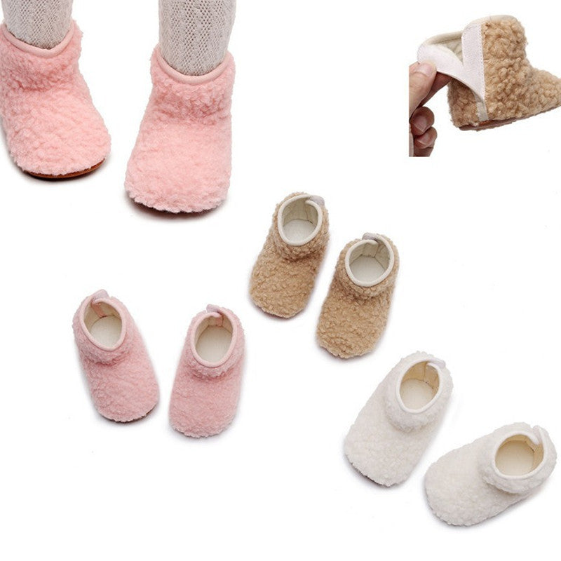 Baby Toddler Fleece-lined Cotton Boots Thermal Baby Shoes