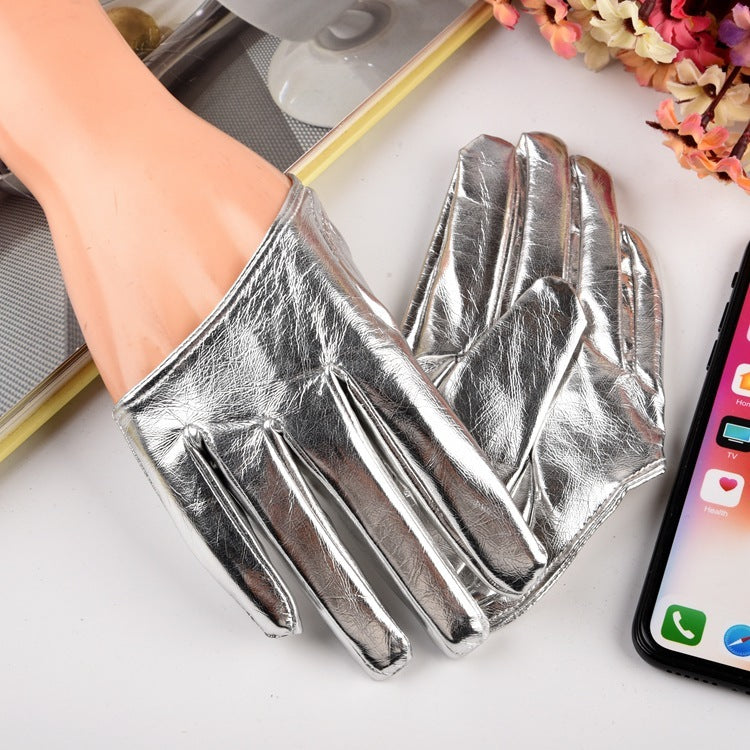 Fashion Solid Color Pole Dance Performance Half Palm Glovesproduct