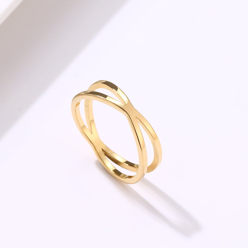 Bohemian Vintage Cross Gold Rings For Women Wedding