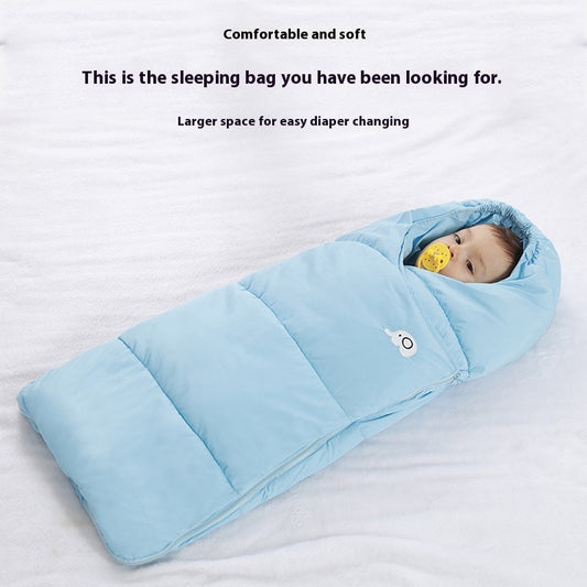 Baby Sleeping Bag Autumn And Winter Thick Down Anti Kick Duvet