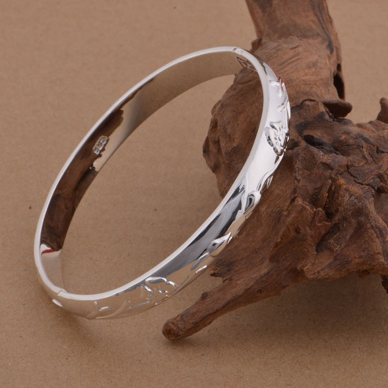 925 Silver Plated Jewelry Set Roses