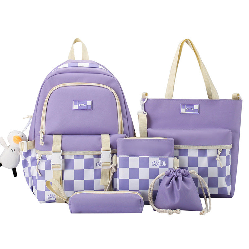 Primary School Student Schoolbag Girls' Lightweight Korean Style Large Capacity Backpack Children's Backpack
