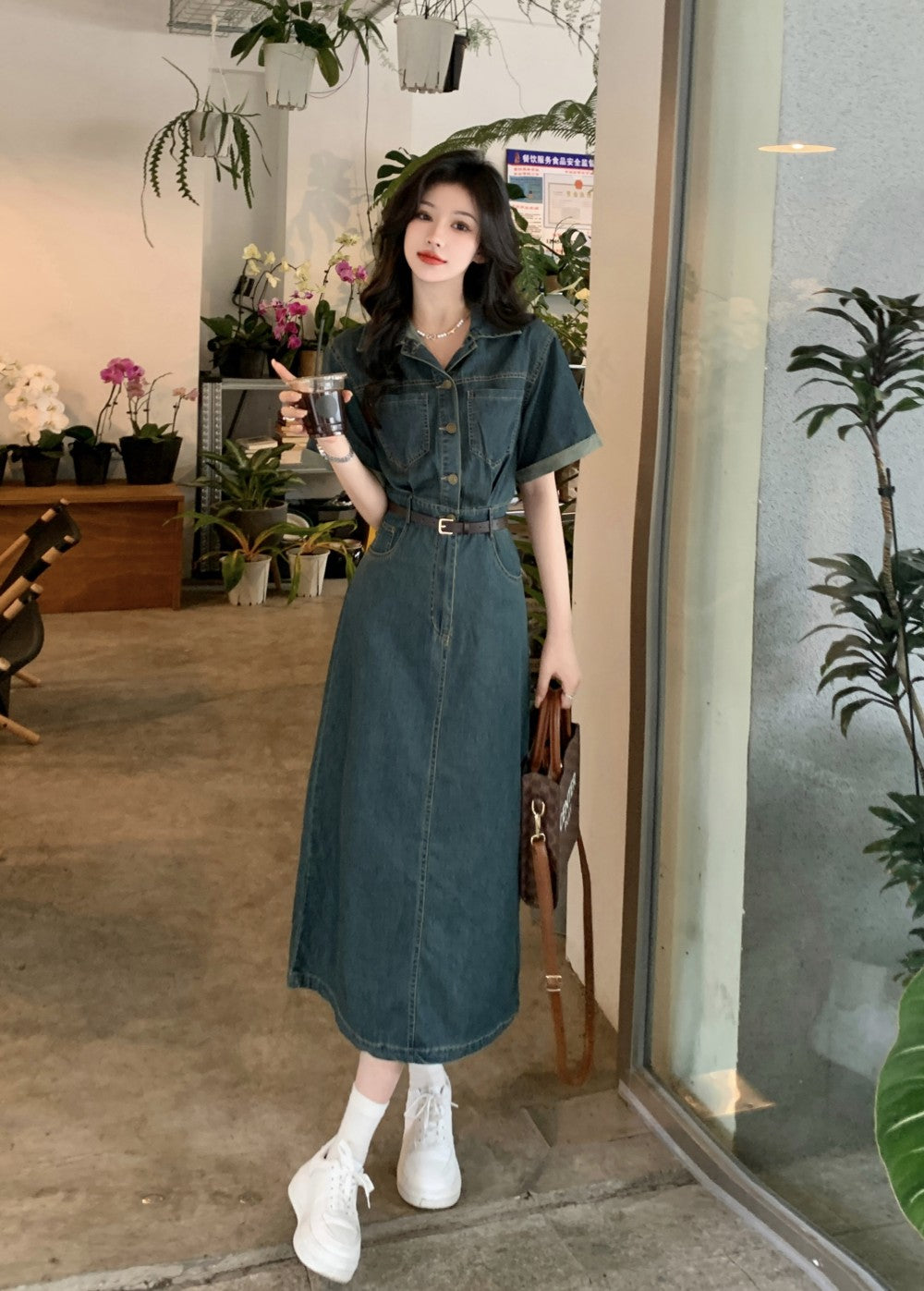 Women's Fashion Casual Denim Dress