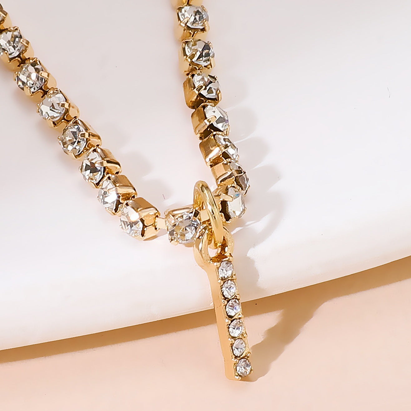 Diamond Tennis Letter Bracelet I Hip Hop Creative Beach Footwear