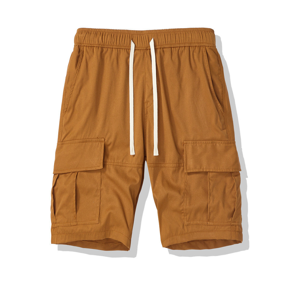 Men's Multi-pocket Loose Cropped Pants Outdoor Leisure