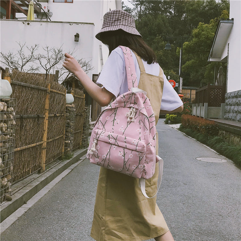Printed backpack