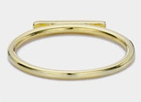 Pure 925 Silver Rings For Women Geometric Stick Simple Ring Office Simple Design Trendy Jewelry Party Gift Accessory