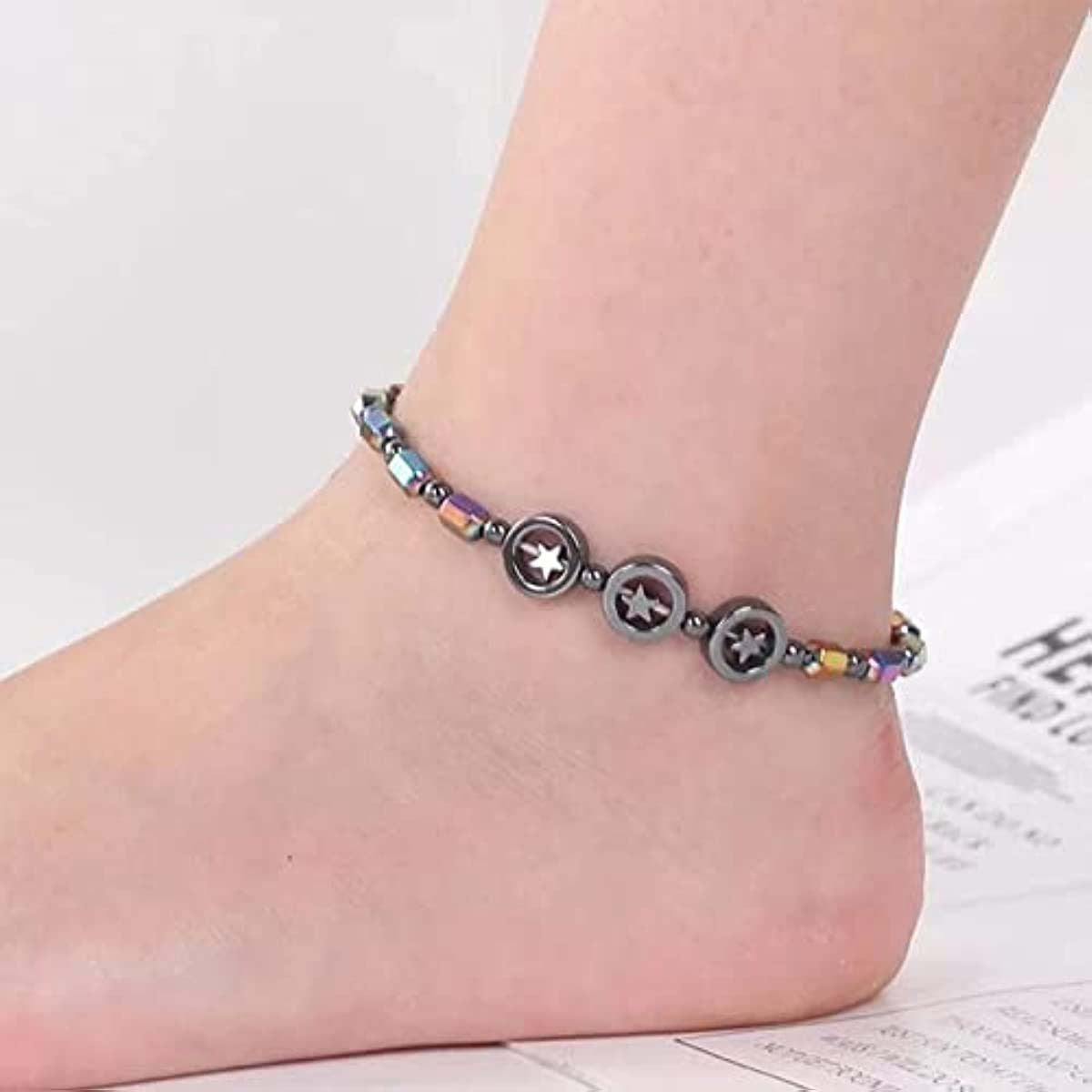 Magnet Anklet Haematite Natural XINGX