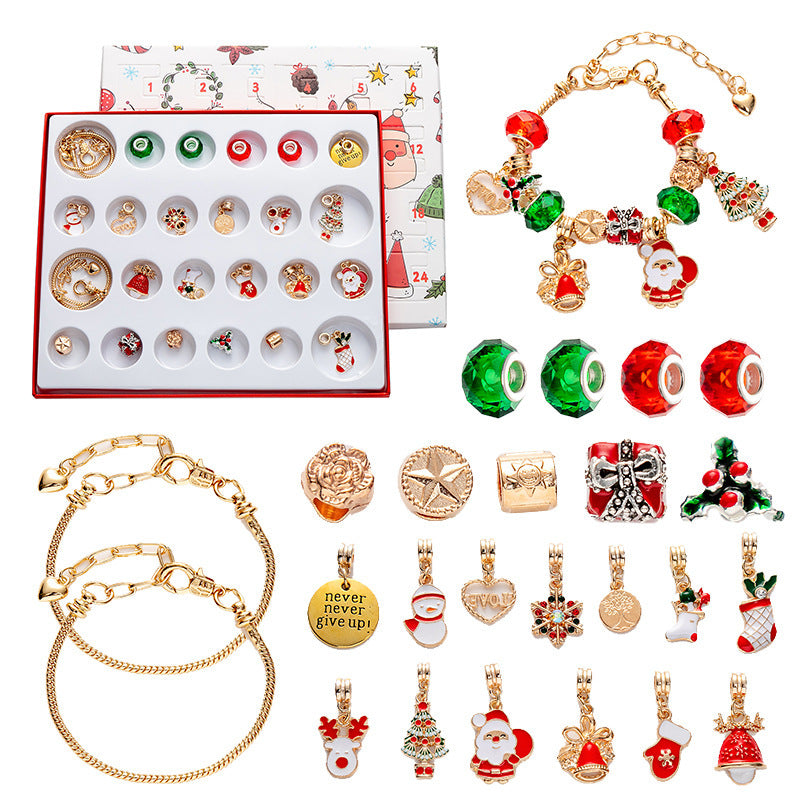 Diy Creative Children's Bracelet Ornament 24 Grid Calendar Christmas Blind Box