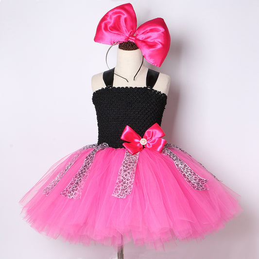 Girls' Handmade Mesh Princess Dress Suit
