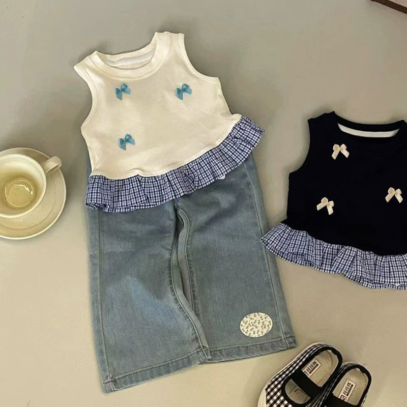 Children's Vest Top Girls' Western Style