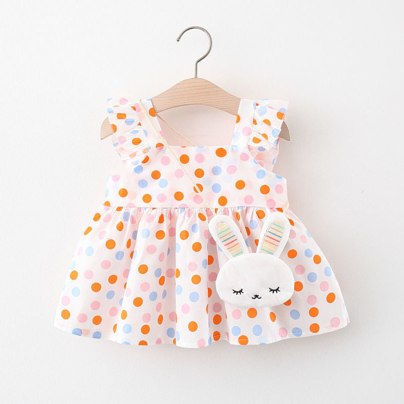 Children's Girls Summer Sleeveless Print Dress