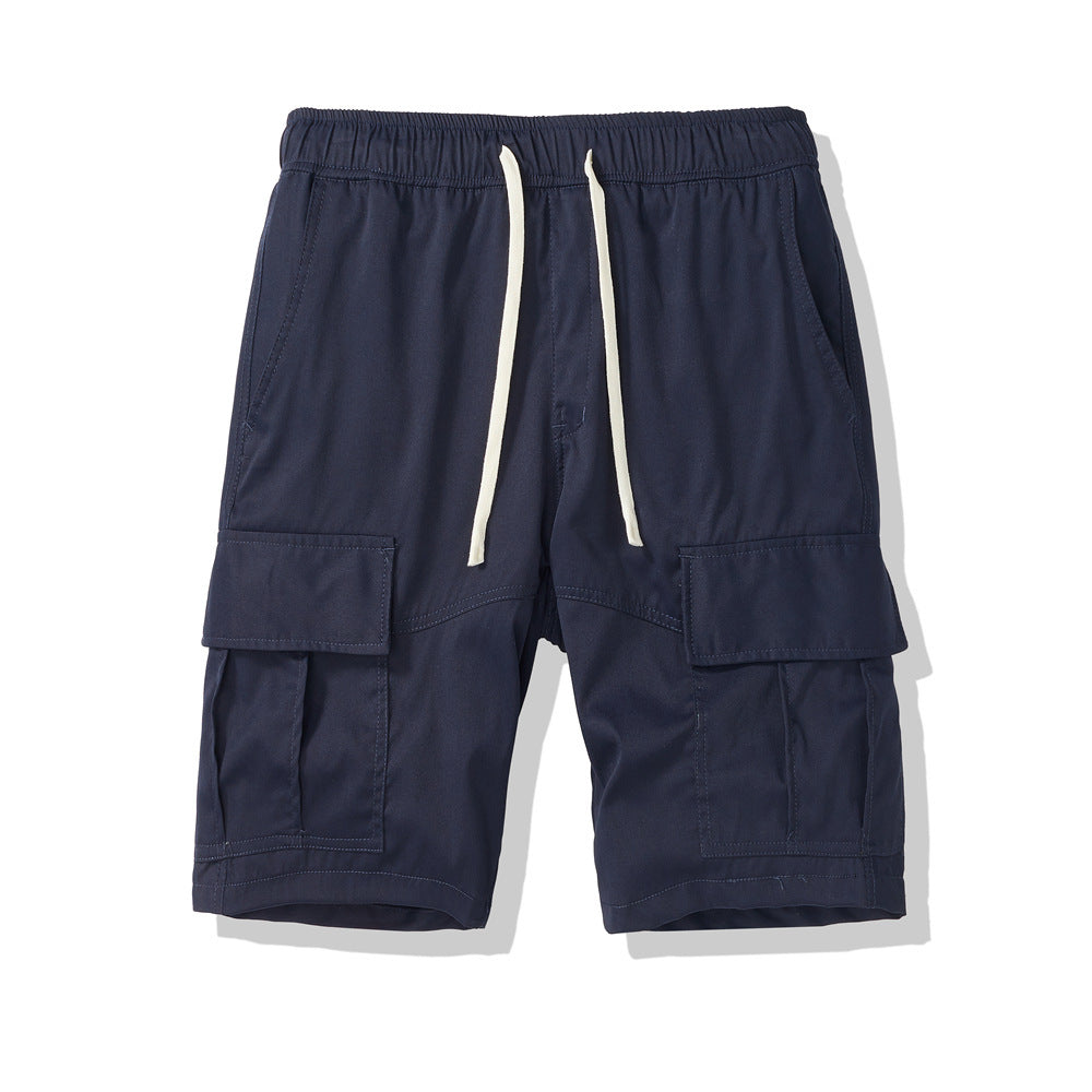 Men's Multi-pocket Loose Cropped Pants Outdoor Leisure