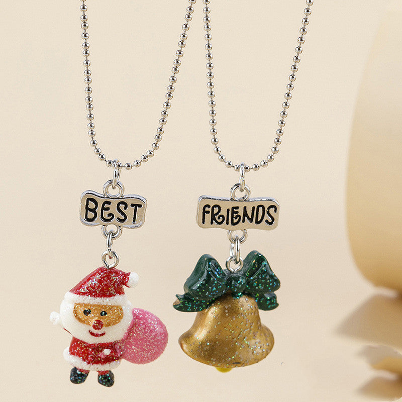 Good Friend Christmas Necklace Set Christmas