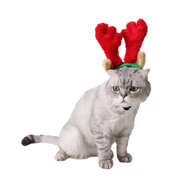 Dog Christmas headgear cat headdress