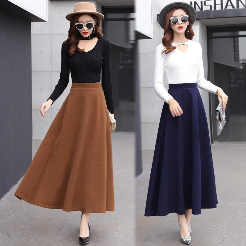 Thick woolen skirt