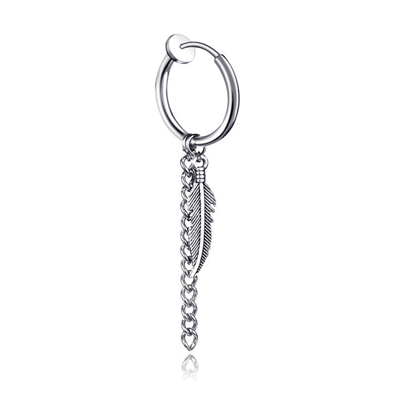 Leaf Tassel Earrings