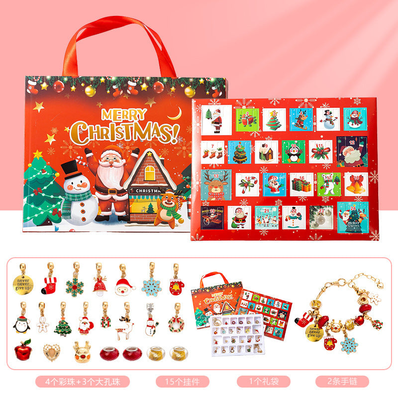 Diy Creative Children's Bracelet Ornament 24 Grid Calendar Christmas Blind Box