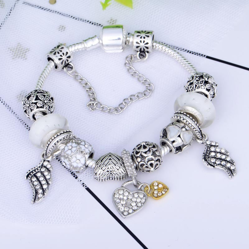 Crystal beaded bracelet