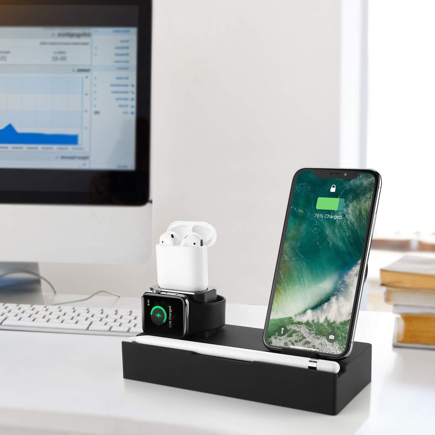 Eight in one wireless charging bracket